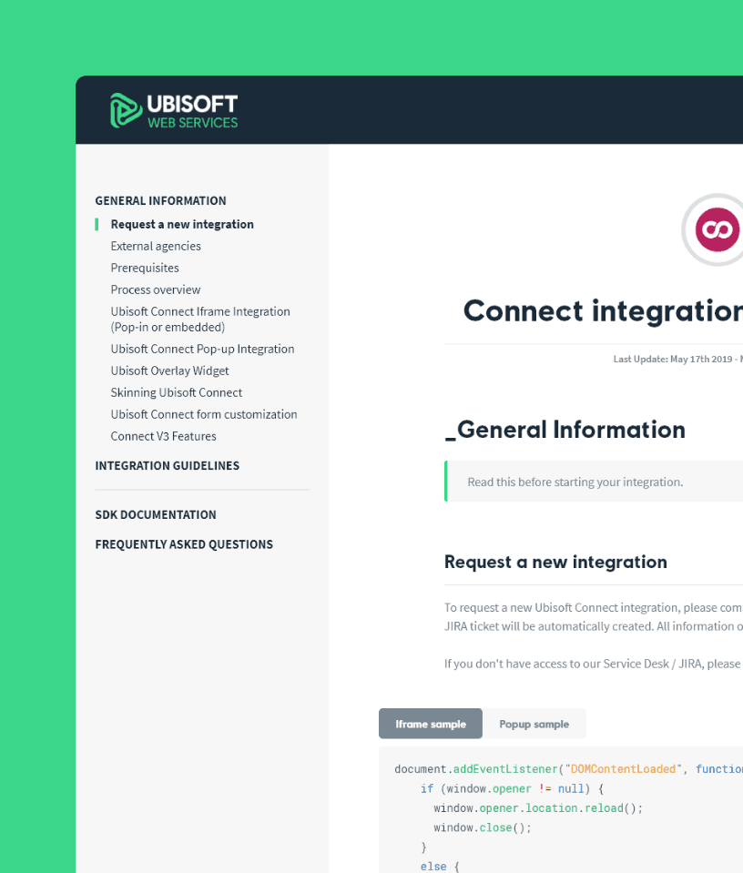 See Ubisoft documentation project