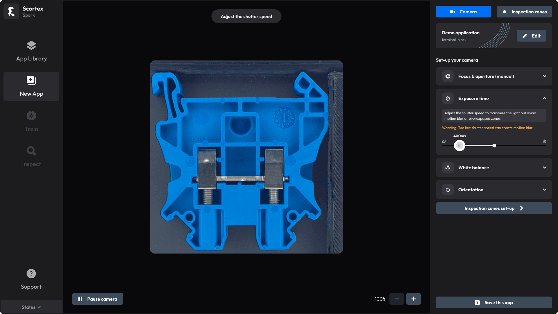 Scortex app configuration